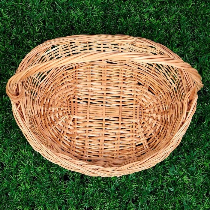 Корзина «Лексус», дно=26х18 см, верх= 35×28 см, H=7/10/35 см, ручное плетение, ива Корзина «Лексус», дно=26х18 см, верх= 35×28 см, H=7/10/35 см, ручное плетение, ива