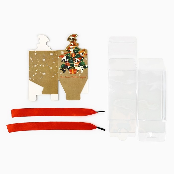 Коробка подарочная новогодняя складная &laquo;Весёлого Нового года!&raquo;, 7 х 12 х 7 см, Новый год