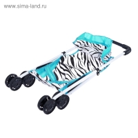 Коляска для кукол, летняя &laquo;Зебра&raquo;, металлический каркас