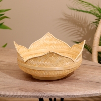 Вазочка плетёная, из бамбука 25х25х10 см Вазочка плетёная, из бамбука 25х25х10 см