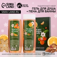 Подарочный набор косметики «Сказочного Нового Года», гель для душа и пена для ванны, 2 х 250 мл, ЧИСТОЕ СЧАСТЬЕ Подарочный набор косметики «Сказочного Нового Года», гель для душа и пена для ванны, 2 х 250 мл, ЧИСТОЕ СЧАСТЬЕ