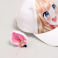 Кепка детская для девочки "Котик", аниме, с ушками, р-р 52-54, 5-7 лет Кепка детская для девочки "Котик", аниме, с ушками, р-р 52-54, 5-7 лет