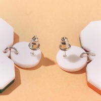 Серьги пластик &laquo;Сердечки&raquo; кусочки, цветные