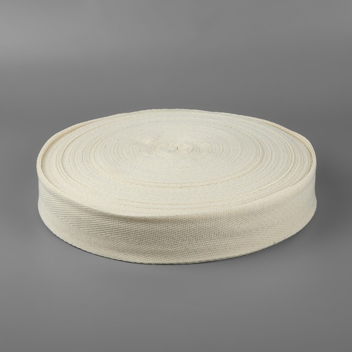 Лента киперная, 40 мм, 100 &plusmn; 1 м, цвет бежевый