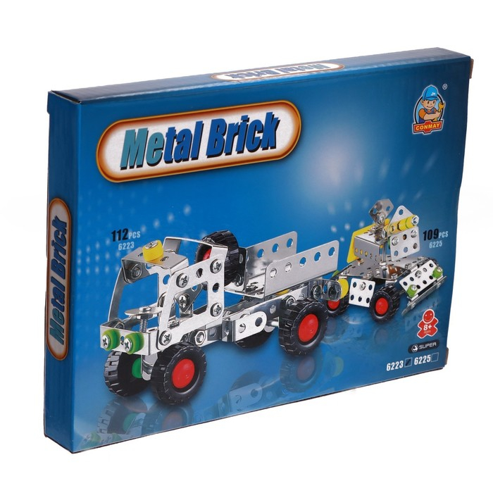Конструктор металлический &laquo;Юный инженер&raquo;, 112 деталей