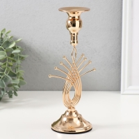 Подсвечник металл на 1 свечу "Золотое сечение" d=2-6 см 8х8х23 см