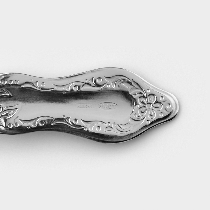 Ложка столовая &laquo;Славянка&raquo;, h=19,5 см, толщина 1,2 мм, цвет серебряный