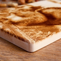 Доска из массива кедра &laquo;Белка&raquo;, большая, прямоугольная, 23 &times; 35 см