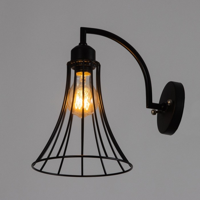 Бра "Чилли" Е27 40Вт черный 18х18х19см