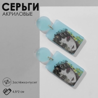 Серьги акрил &laquo;Девушка&raquo; китаянка в наряде, цветные