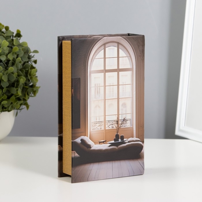 Сейф-книга дерево, кожзам "Дизайн и стиль. Интерьер для классических зданий" 21х13х5 см