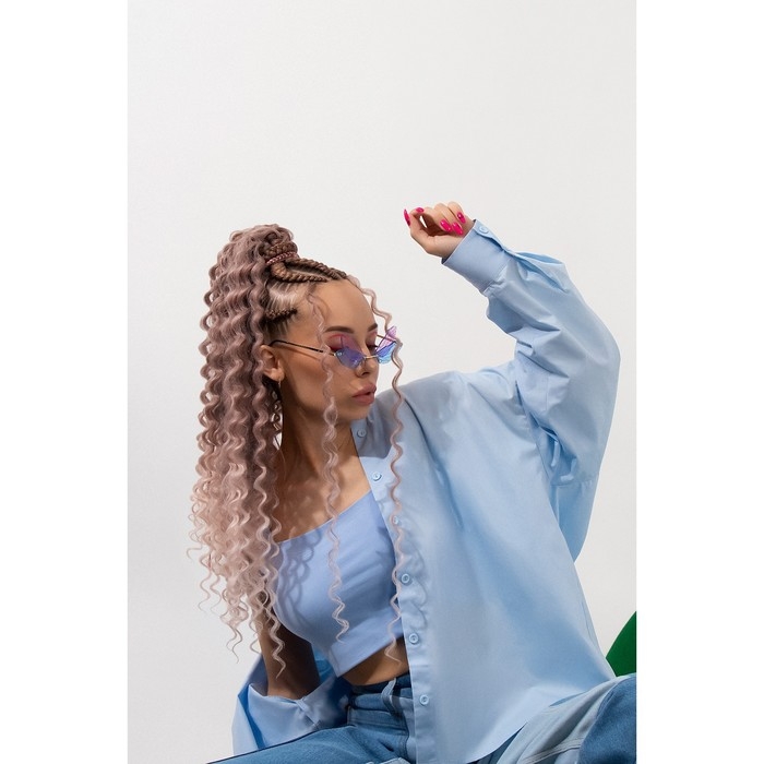 ГОЛЛИВУД Афролоконы, 60 см, 270 гр, цвет тёмно-русый/бежевый HKBТ1612/Т1310 (Катрин) ГОЛЛИВУД Афролоконы, 60 см, 270 гр, цвет тёмно-русый/бежевый HKBТ1612/Т1310 (Катрин)