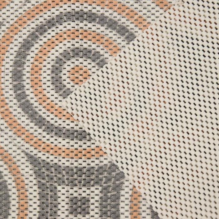 Набор ковриков для ванны и туалета Вилина &laquo;Круги&raquo;, 2 шт: 50&times;52, 50&times;85 см