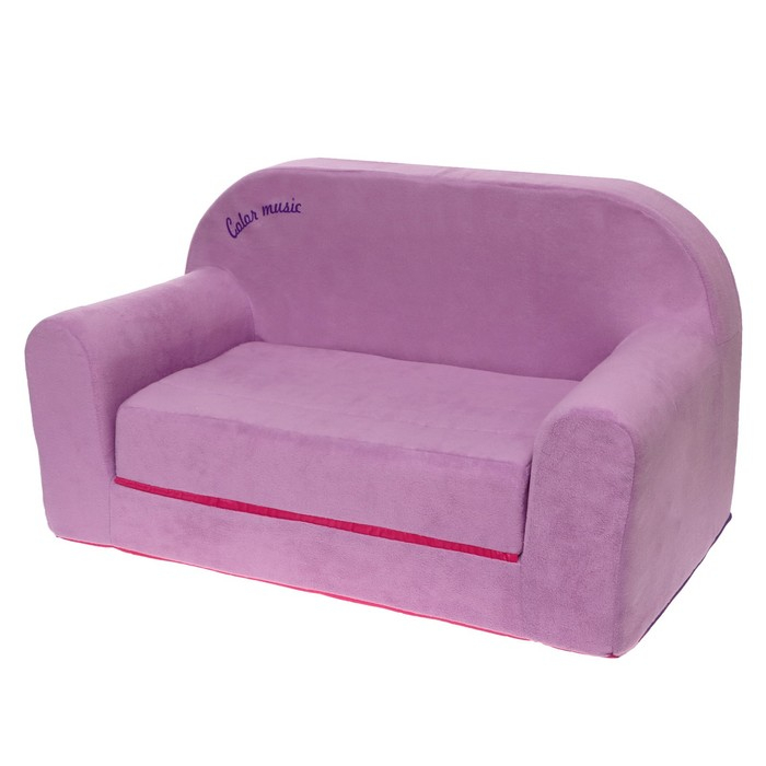 Мягкая игрушка «Диванчик раскладной Happy babby», цвет фиолетовый, цвета МИКС Мягкая игрушка «Диванчик раскладной Happy babby», цвет фиолетовый, цвета МИКС