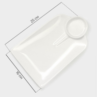 Блюдо фарфоровое Magistro &laquo;Ласта&raquo;, 25&times;16 см, цвет белый