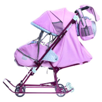 Санки-коляска &laquo;Наши детки 5-2&raquo;, цвет лилия