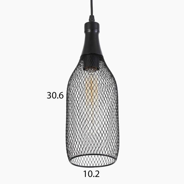 Люстра "Бокал" 1х60Вт Е27 Чёрный