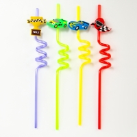 Трубочки для коктейля &laquo;Тачки&raquo;, набор 4 шт.