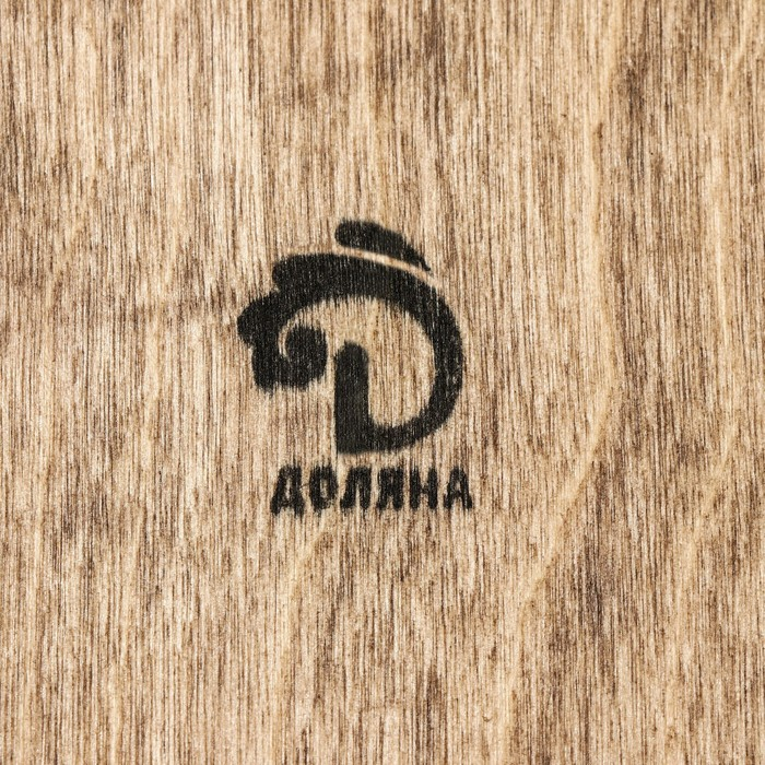 Лоток для подачи столовых приборов Доляна, 25&times;8&times;4 см, цвет коричневый