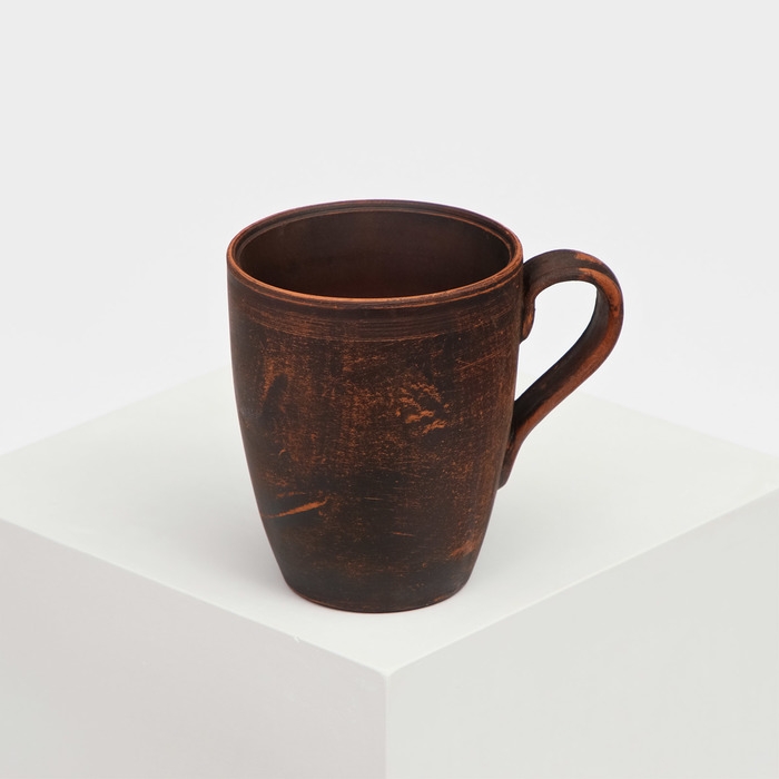 Кружка &laquo;Столовая&raquo;, гладкая, красная глина, 300 мл