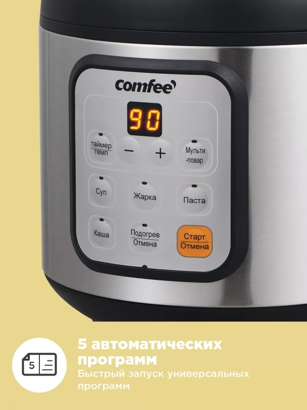 Мини мультиварка 2 литра CF-MC9502, мультиповар, таймер 24ч