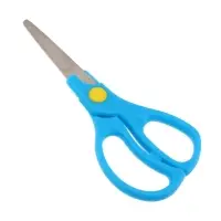 Ножницы детские 13 см, закругленные концы, пластиковые ручки, МИКС