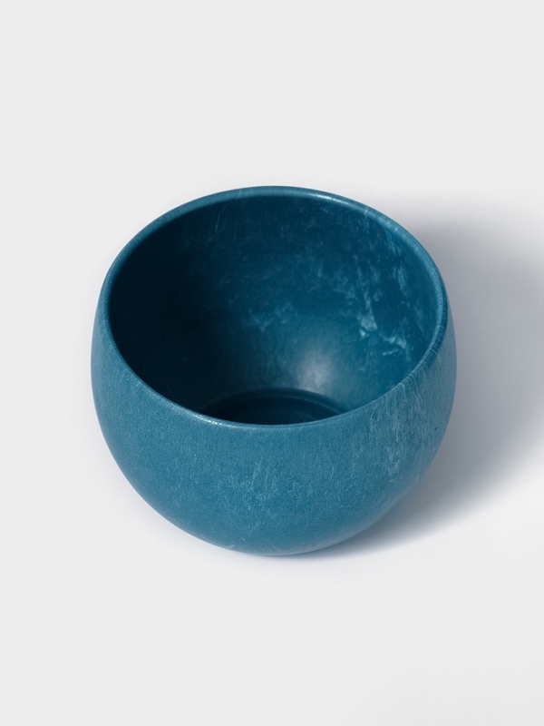 Кашпо круглое "BlueFog" d=8,5х5,8 см, цвет синий