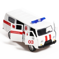 Машина металлическая &laquo;УАЗ-3962. Скорая помощь&raquo;, инерция, 1:43