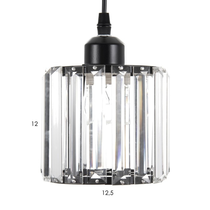 Люстра 1167/1BK Е27 40Вт черный 16х16х10 см BayerLux