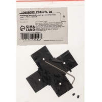 Коннектор крестообразный для шинопровода, серия "Flat", черный Коннектор крестообразный для шинопровода, серия "Flat", черный