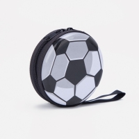 Кошелёк на молнии, цвет белый/чёрный