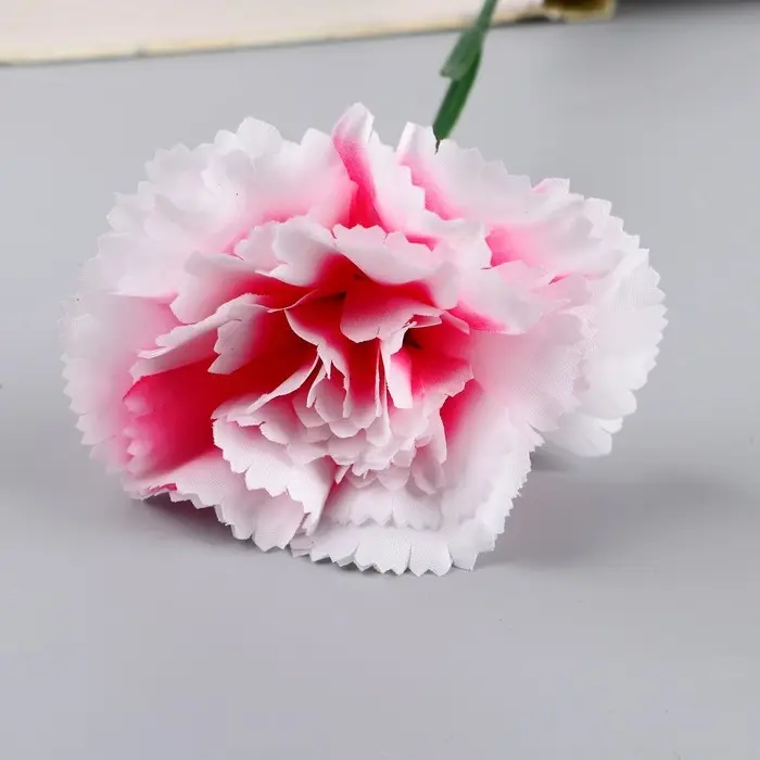 Цветы искусственные &laquo;Гвоздика экстра галант&raquo;, h=49 см, d=8 см, белые