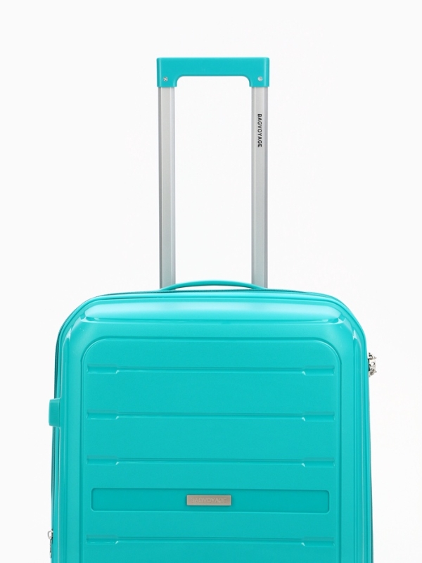 Чемодан 24", PP, 43*26*66, отд на молнии, код замок, 4 колеса, зеленый