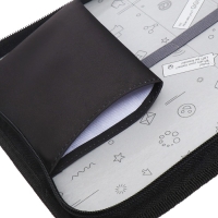 Пенал 1 секция 140 х 210 х 40 мм, откидной карман и косметичка, тканевый, Calligrata TOP Content "Тачка panic"