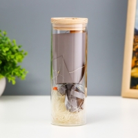 Ночник колба "Букет из красных цветов" LED от батареек LR1130 6,5х6,5х19 см RISALUX