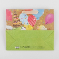 Пакет подарочный крафтовый горизонтальный, упаковка, &laquo;Малыши&raquo;, ML 23 х 27 х 11.5 см