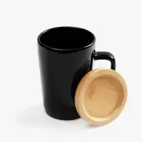 Кружка Vierra с крышкой-костером, черная