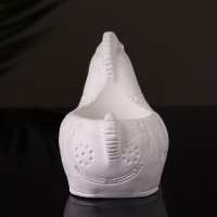 Кашпо "Лошадка с орнаментом" 8х9х6 см, натуральный