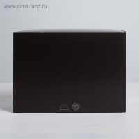 Коробка подарочная складная, упаковка, Gift for real man, 25 х 18 х 10 см