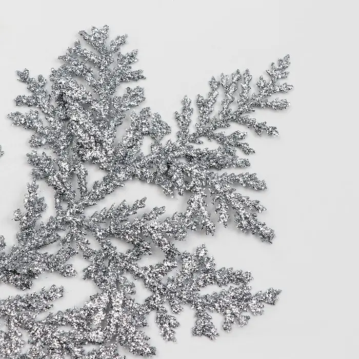 Декоративная веточка &laquo;Изумление&raquo; в серебрянном цвете, 0,3 &times; 12 &times; 28 см