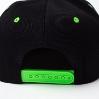 Бейсболка с прямым козырьком для мальчика MINAKU, размер 54, цвет чёрный/зеленый