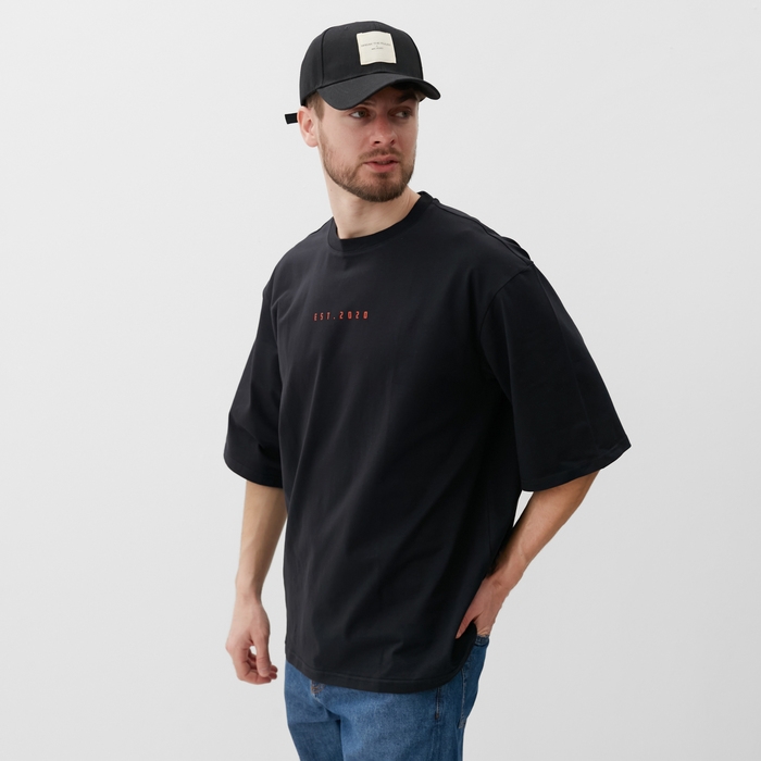 Футболка мужская MIST Est., размер 56, черный