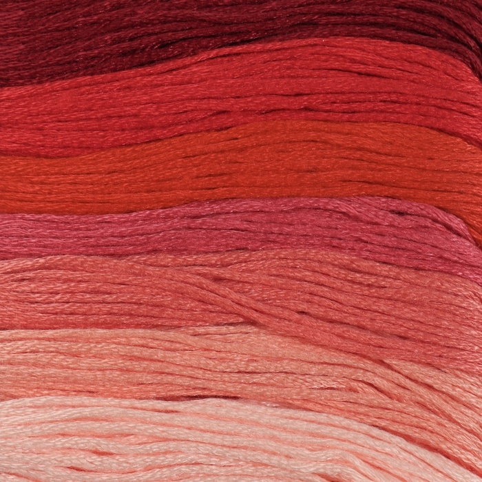 Набор ниток мулине, 8 ± 1 м, 7 шт, цвет красный спектр Набор ниток мулине, 8 ± 1 м, 7 шт, цвет красный спектр