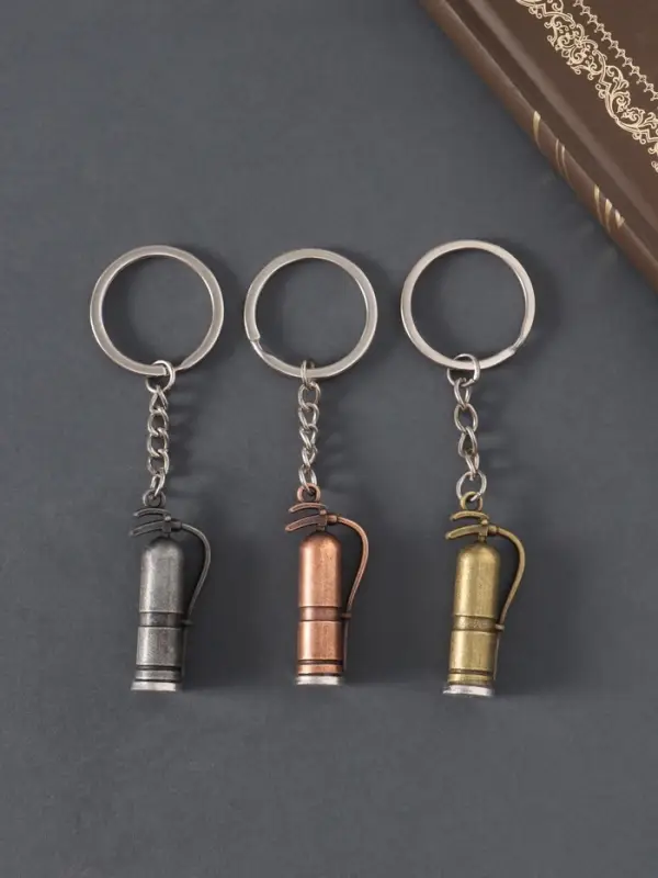 Брелок металл "Огнетушитель" МИКС 4,5х1х1,7 см