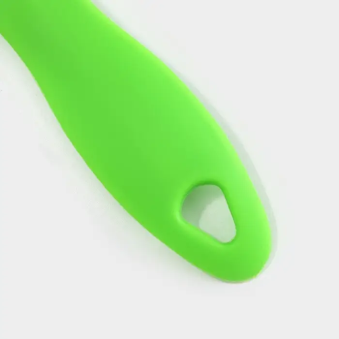 Овощечистка Доляна &laquo;Смайлик&raquo;, 15 см, зелёная