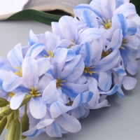 Цветы искусственные "Гиацинт галант" 66х5 см, бело-голубой