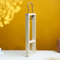 Кашпо деревянное 46&times;15&times;4 см с 3 колбами 15 см "Рамка Экстра", ручка Дарим Красиво