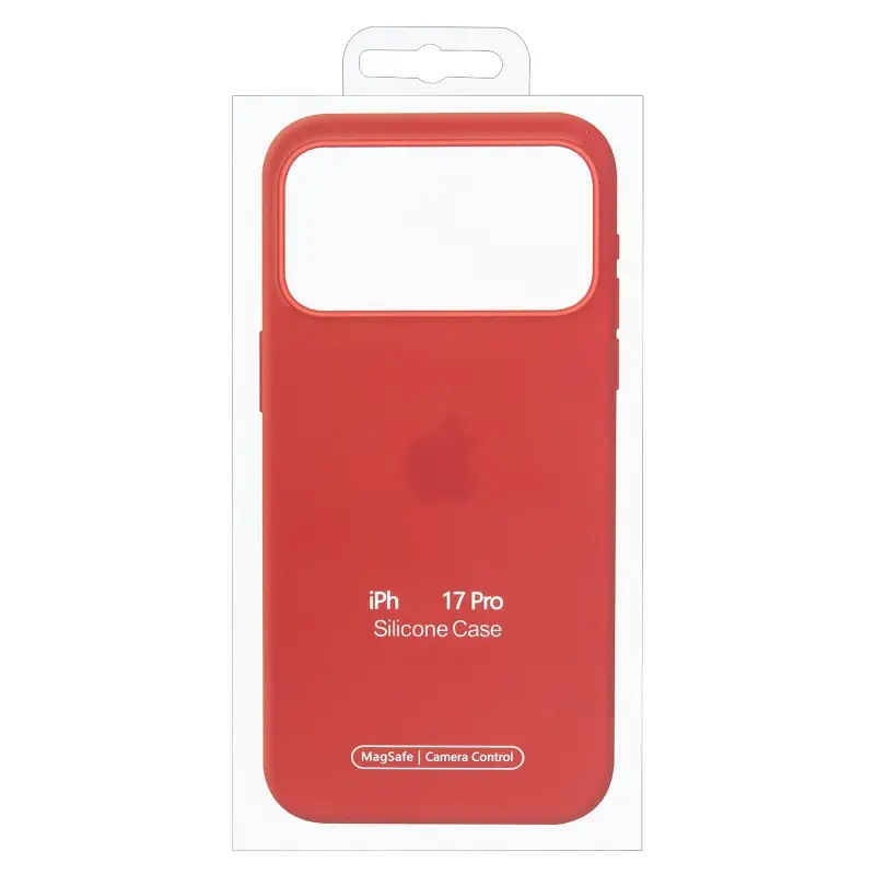 Чехол iPh 17 Pro Silicon Case 100% ORG (MagSafe + анимация NFC Clear) c LOGO Terra Cotta