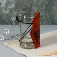 Кружка стеклянная пивная &laquo;Фанат&raquo;, 500мл