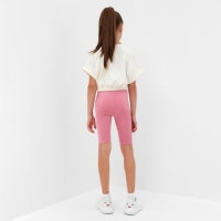 Велосипедки для девочки MINAKU, цвет розовый, рост 140 см